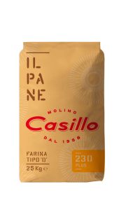 FARINA DI GRANO TENERO TIPO 0 230 PLUS 25KG CASILLO