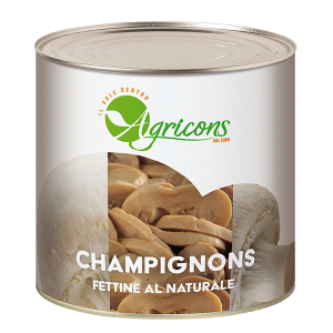 AGRICONS FUNGHI CHAMPIGNON FETTE AL NATURALE 3/1