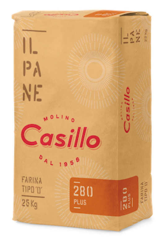 CASILLO FARINA DI GRANO TENERO TIPO 0 280 PLUS 25KG